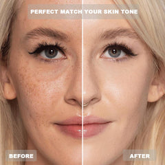 VBEYD blending on skin demo arm showing color match benefit