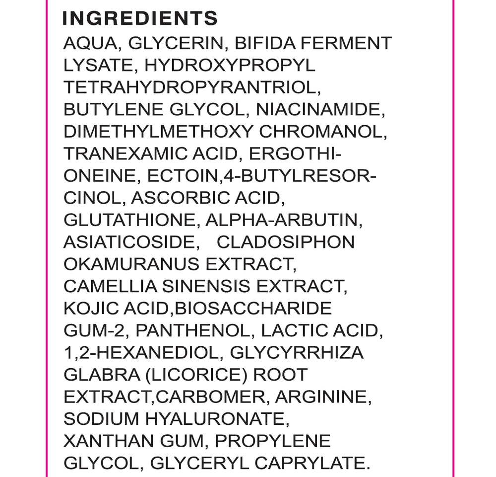 Vcetree close-up label showing directions for safe twice-daily use