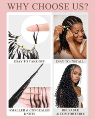 VDZ close-up of deep wave texture for natural blending benefits