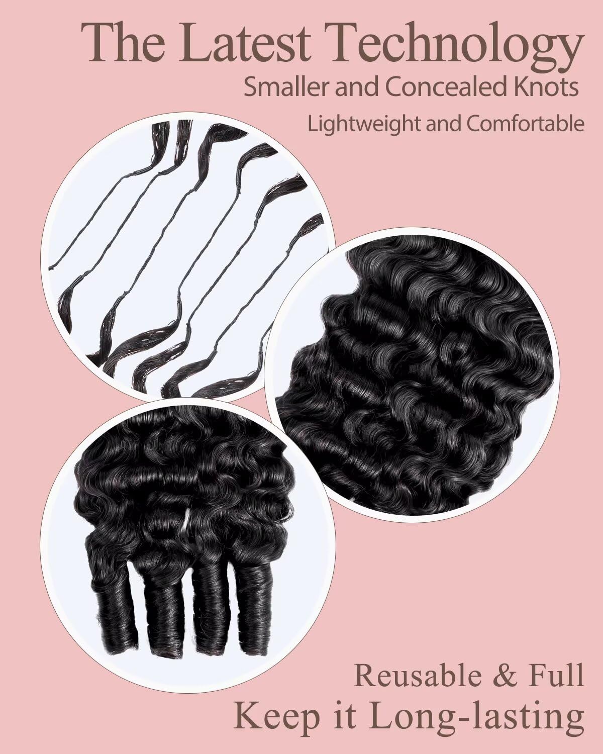 VDZ small knot detail at root for low-bulk, comfortable wear benefit