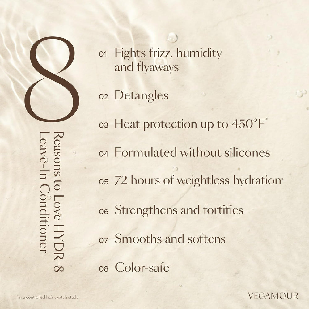 VEGAMOUR closeup nozzle mist illustrating even lightweight application