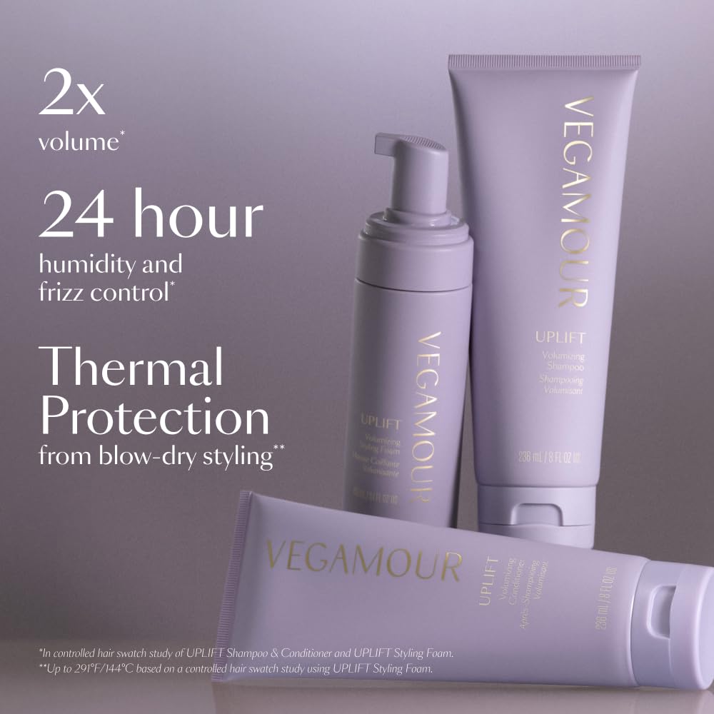 VEGAMOUR conditioner creamy texture close-up for lightweight hydration