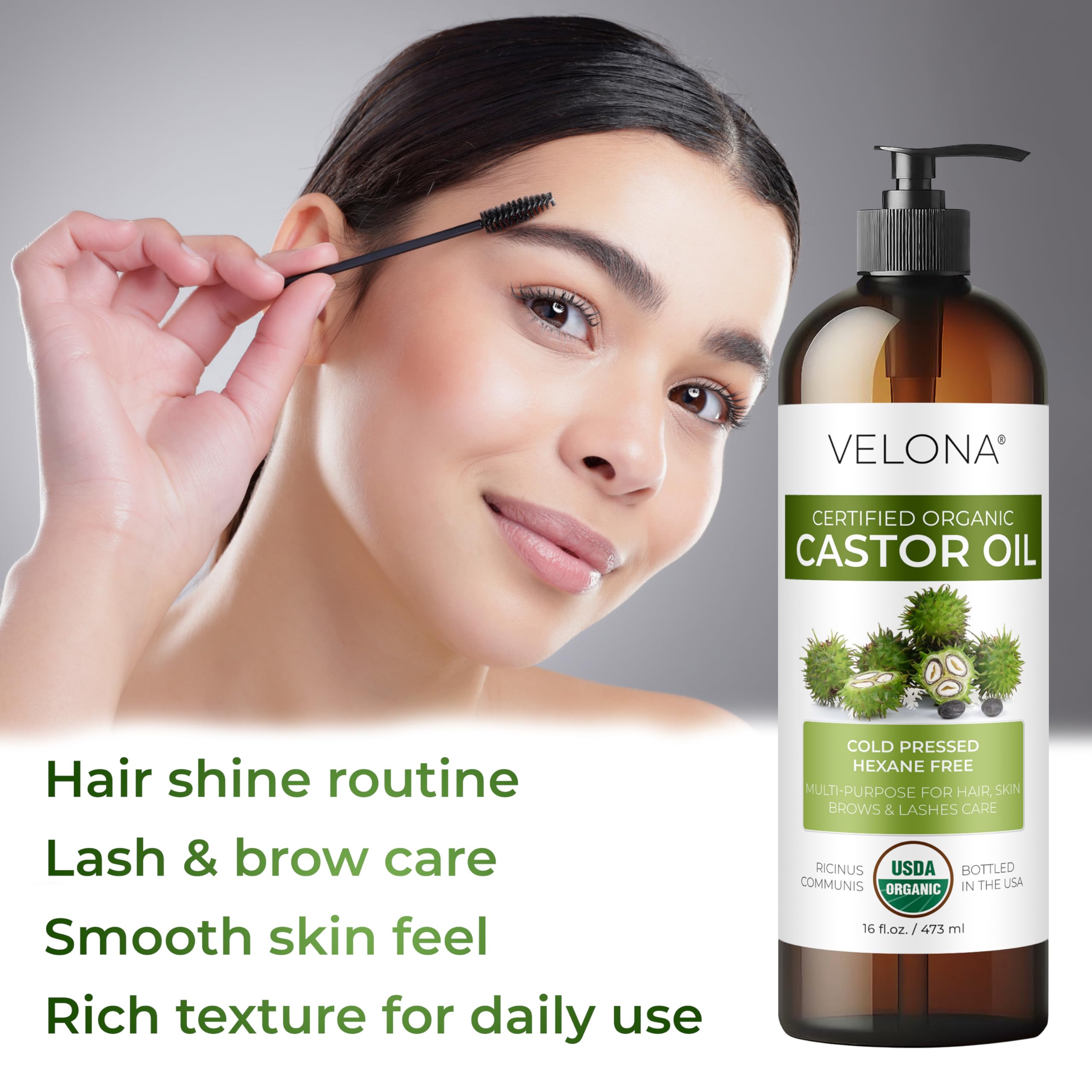 velona oil texture on cloth close-up showing smooth consistency and absorption benefit
