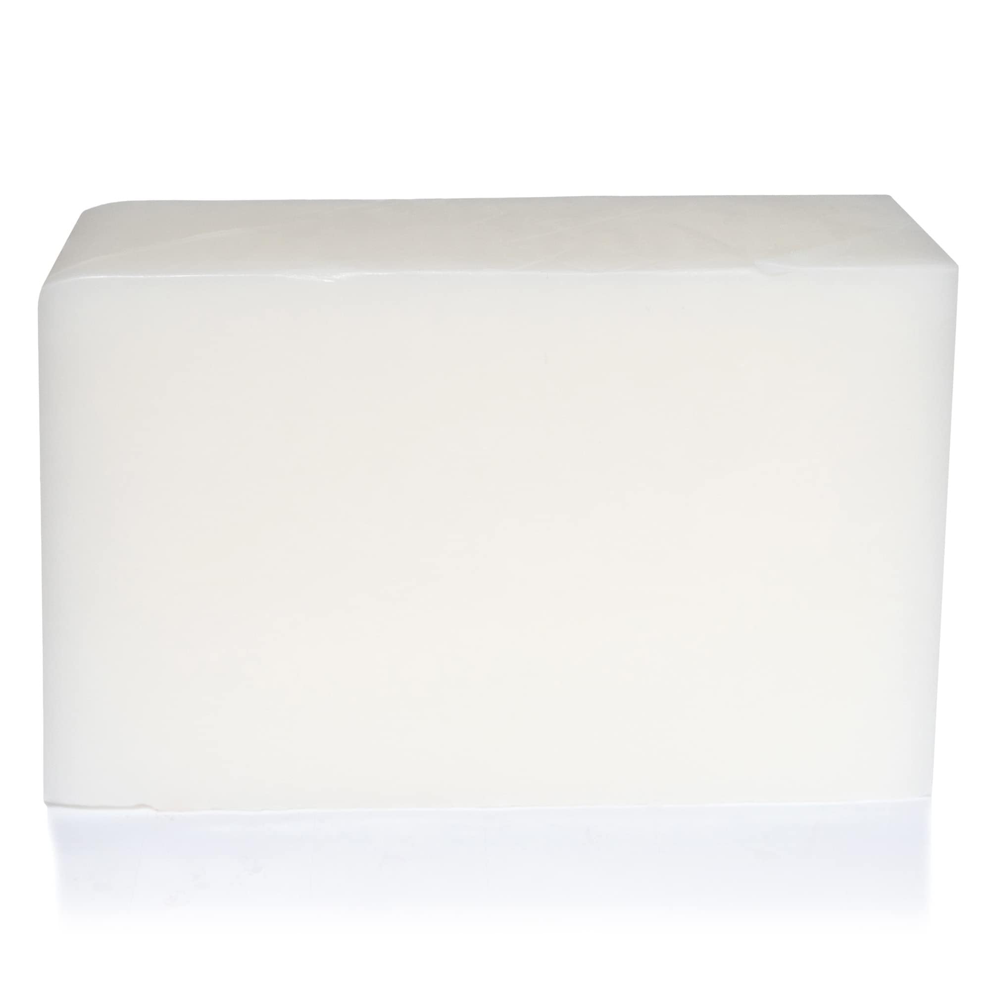 velona block next to common kitchen scale for clear size and weight comparison