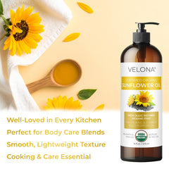 velona next to measuring cup for scale, communicates large 64 fl oz value