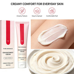Veloria Crema applied on hand, demonstrates quick, non-sticky finish