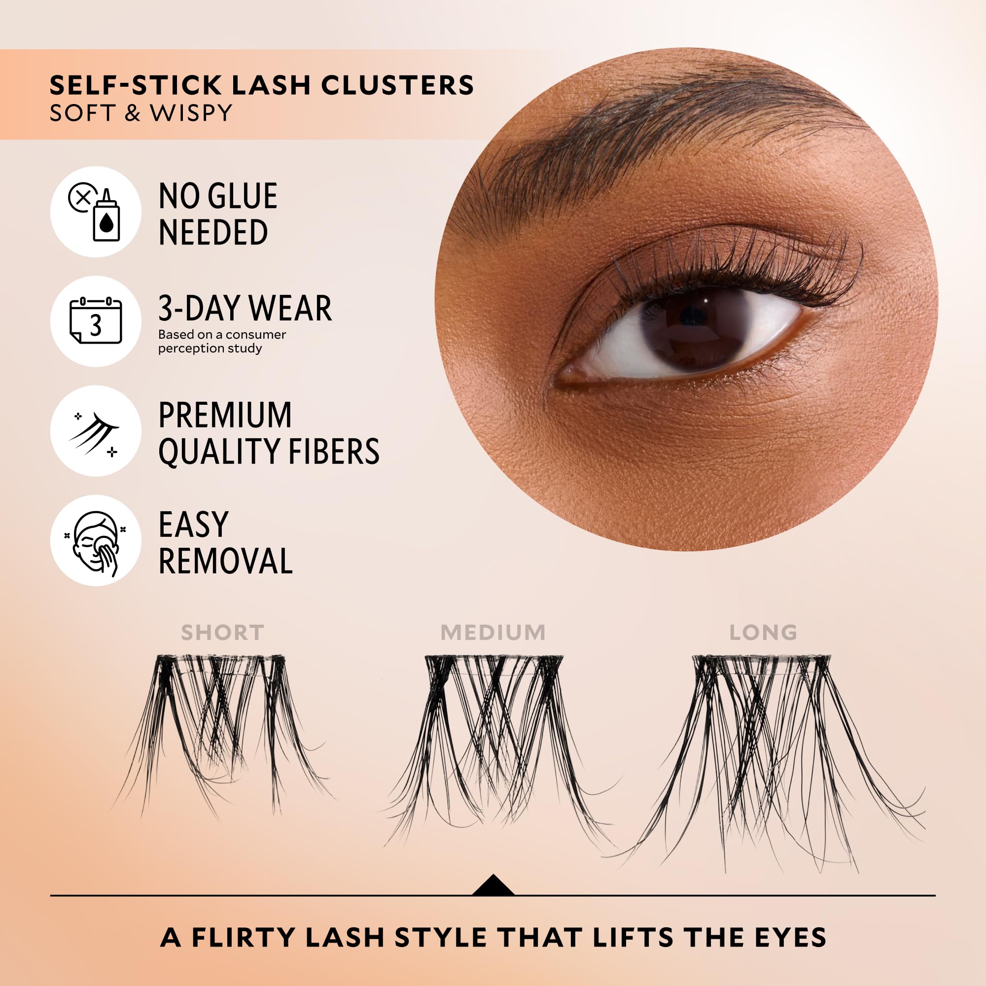 VELOUR fiber close-up highlighting soft wispy texture for natural look