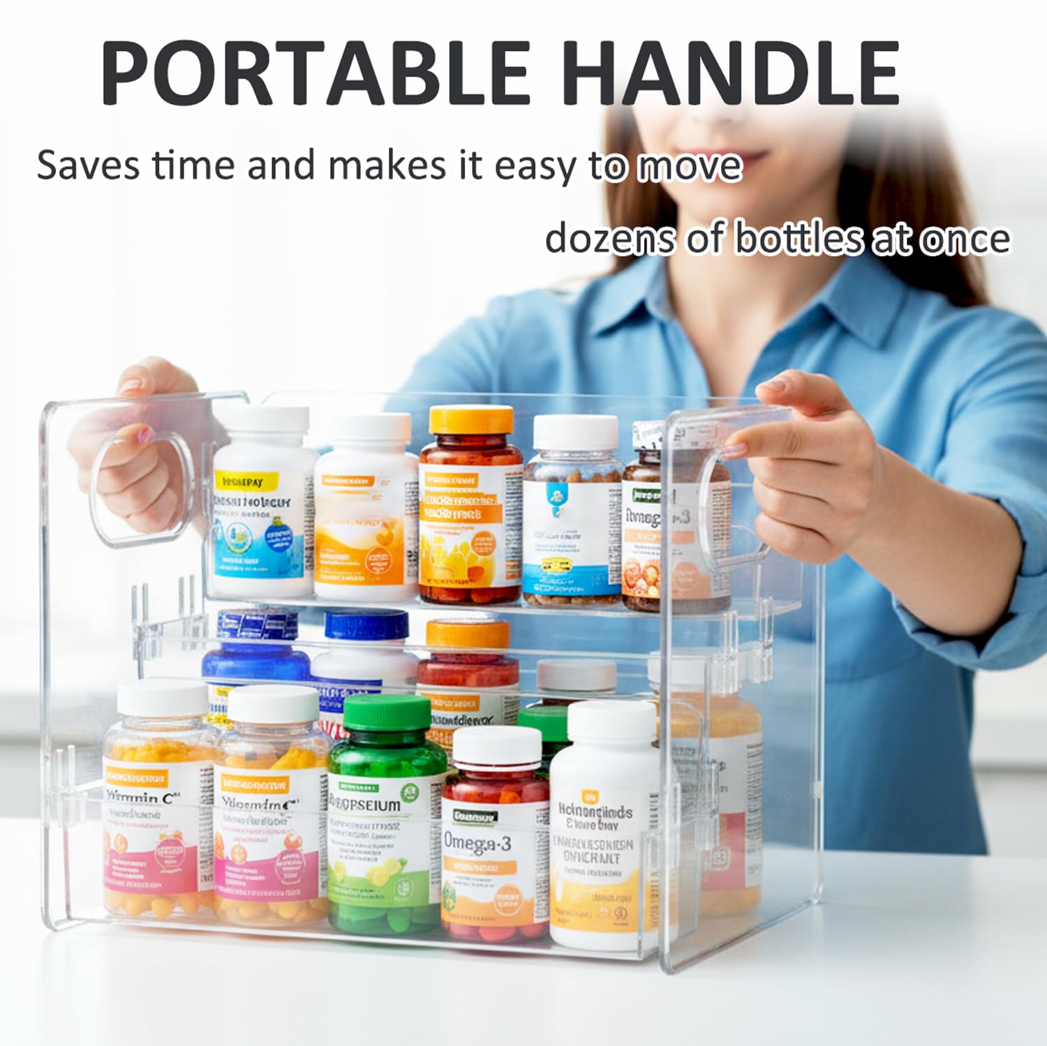 VeloZap handle and top view illustrating easy portability
