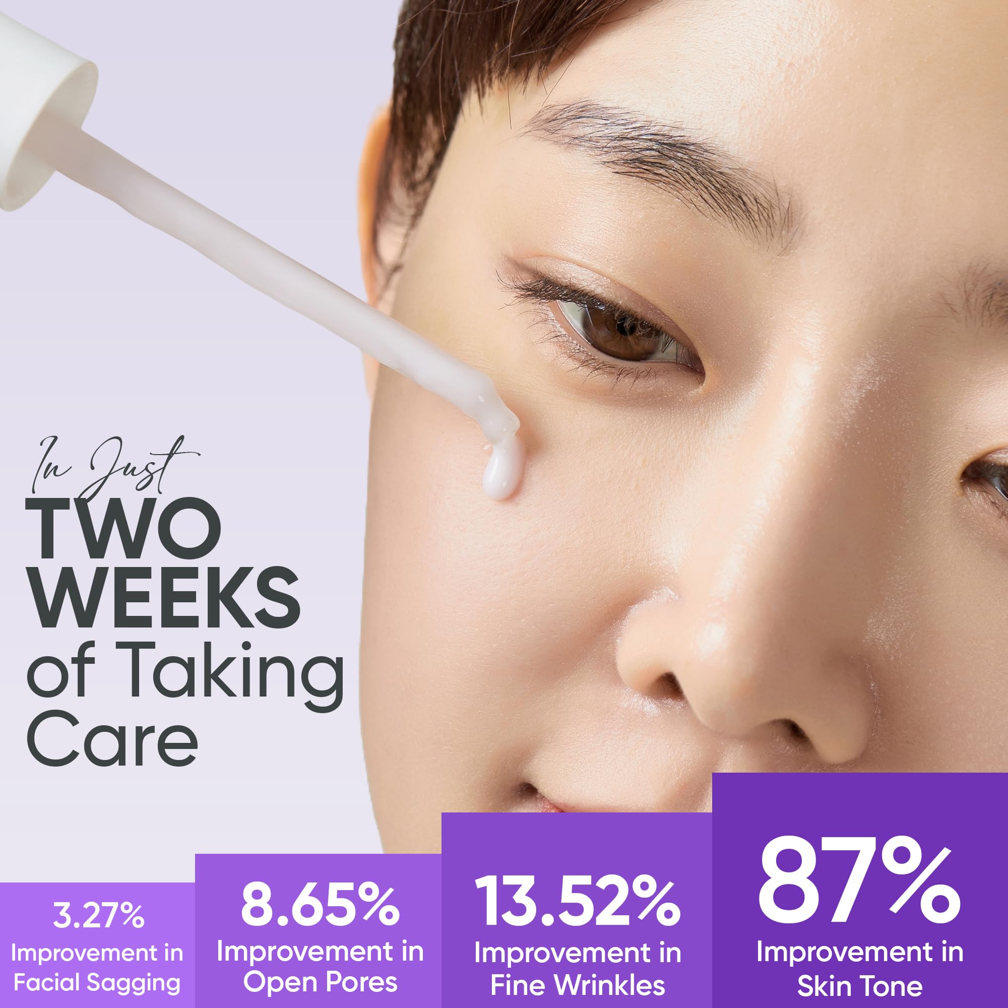 VELY VELY dropper dispensing serum illustrating easy application and control