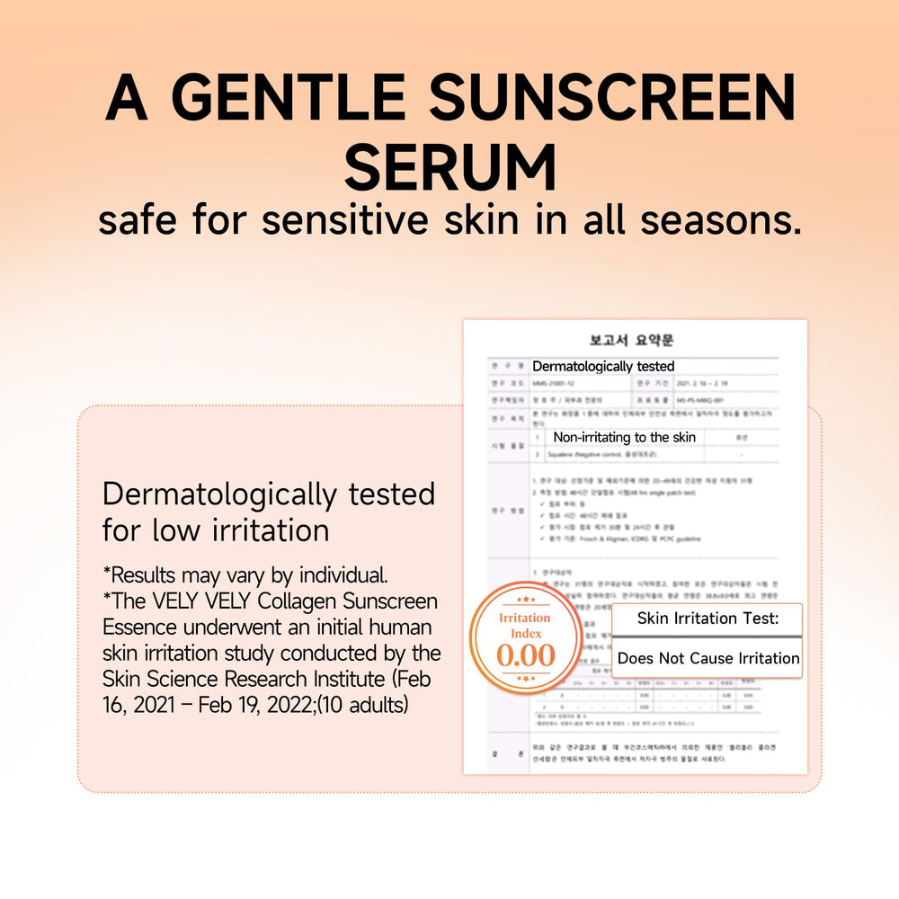 VELY VELY ingredients label close-up highlighting hydrating, low-irritant formula
