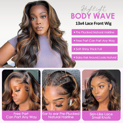 Vemalin ombre highlights showing warm 1B/30 contrast and shine