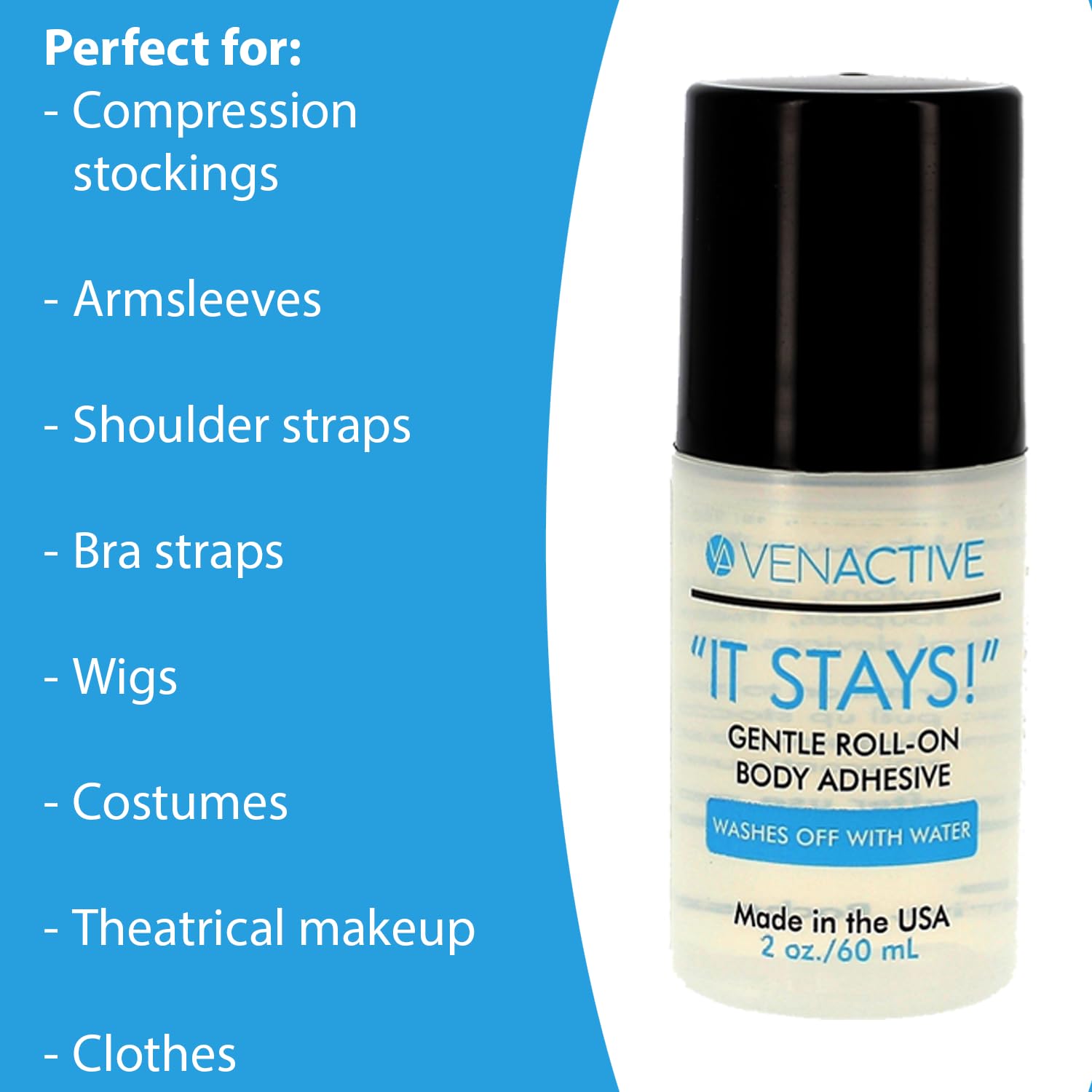 VenActive roll-on applicator close-up demonstrating precise, mess-free control