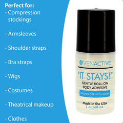 VenActive roll-on applicator close-up demonstrating precise, mess-free control