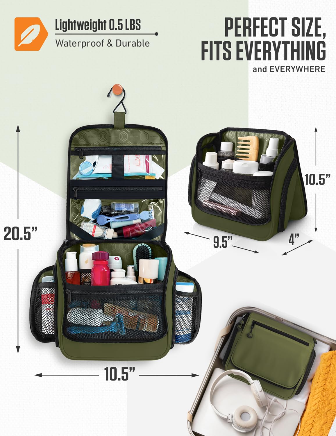VENTURE 4TH close-up stitching and water-resistant fabric for long-lasting protection benefit