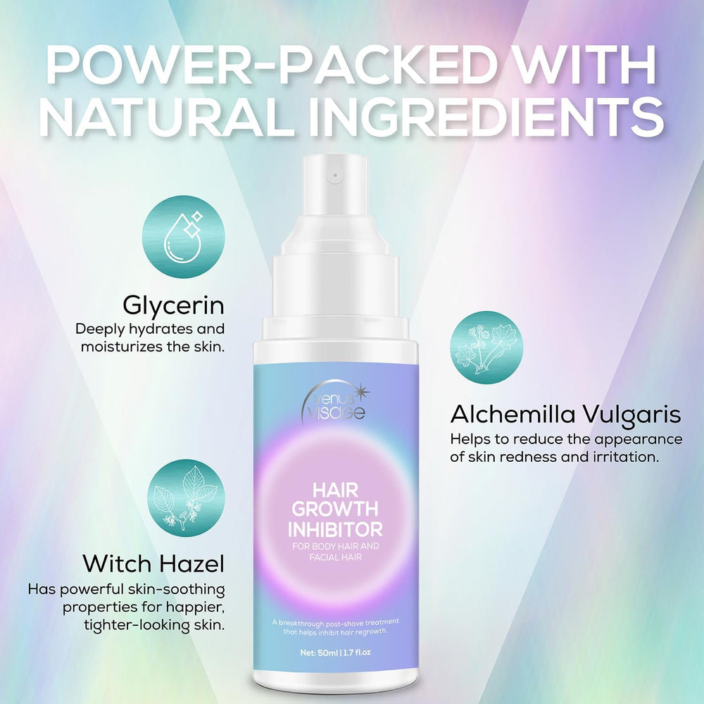 VENUS VISAGE close-up texture of spray on skin illustrating lightweight hydration