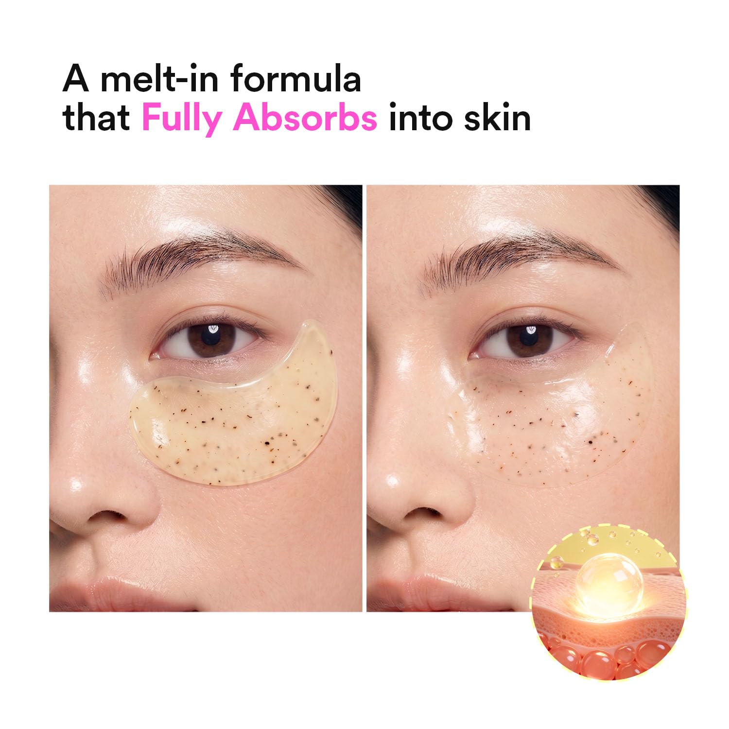 VERAFECT serum-to-gel absorption demo showing efficient nutrient delivery