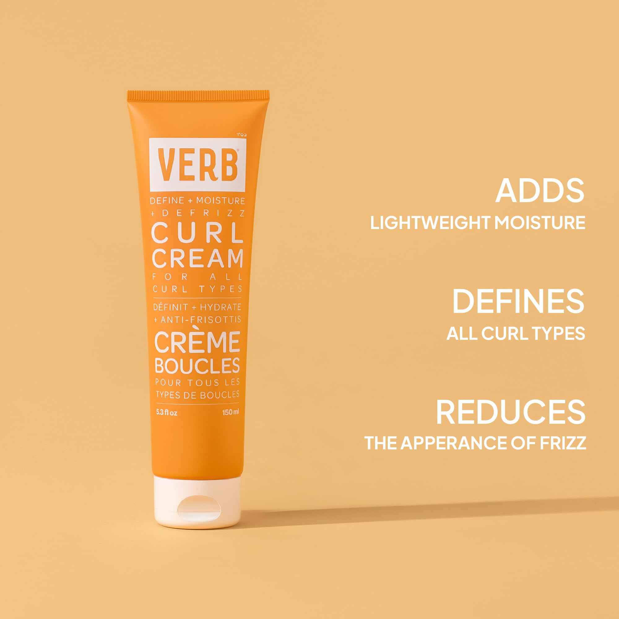 VERB close-up of curl cream texture demonstrating lightweight slip benefit