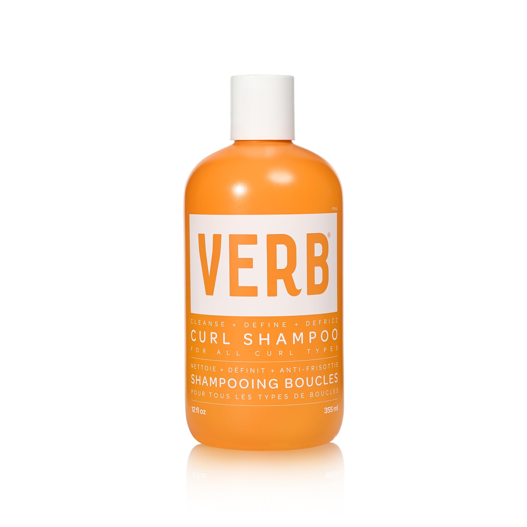 VERB curl shampoo front bottle shows clean branding and moisturizing benefits