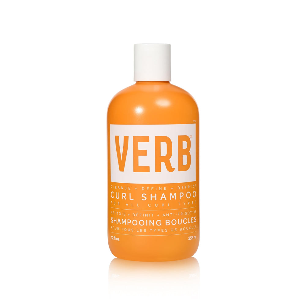 VERB curl shampoo front bottle shows clean branding and moisturizing benefits
