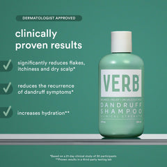 VERB close-up pump dispensing shampoo illustrating easy application and control