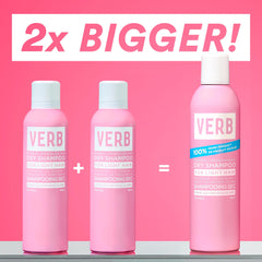 VERB aerosol spray mist close-up demonstrating even application and oil-absorbing coverage