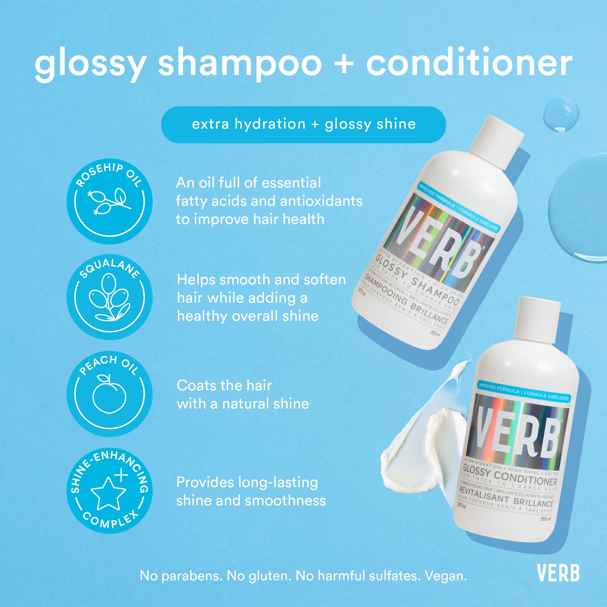 VERB conditioner being applied in shower for smoother wet detangling