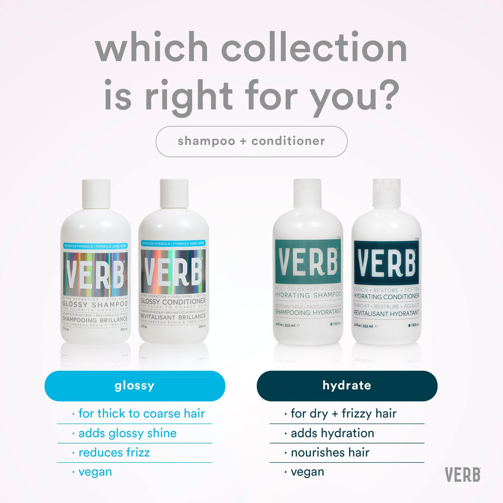 VERB conditioner on a bathroom shelf styled for everyday luxury