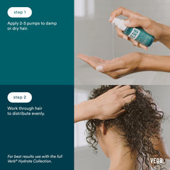 VERB hydrate oil with argan and babassu ingredients showing natural nourishment