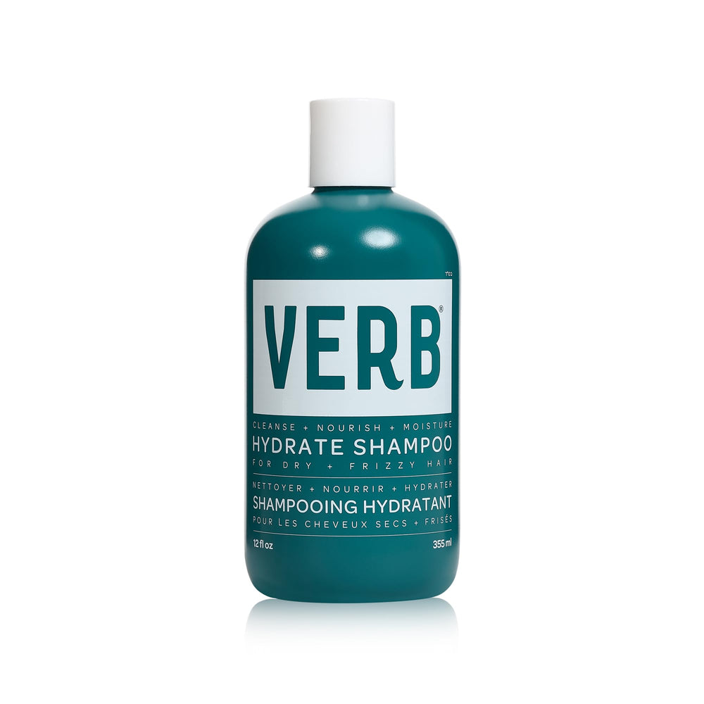 VERB front bottle showing hydrate shampoo for softer hair