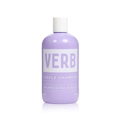 VERB bottle front view showing purple shampoo and clear branding for tone correction