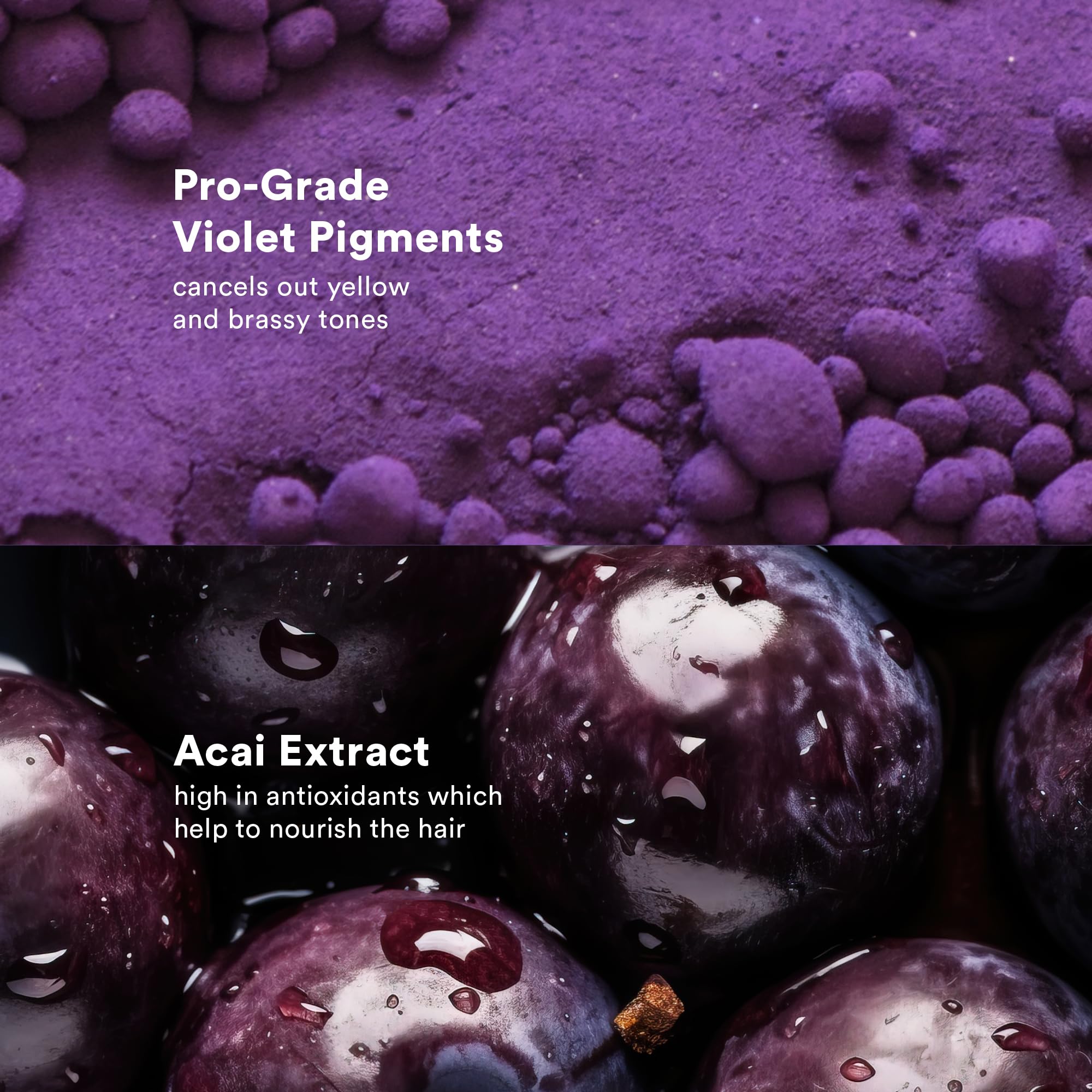 ingredients shot of açaí and frankincense with VERB to show nourishing and smoothing benefits