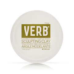 VERB sculpting clay front jar showing label and compact size for easy storage