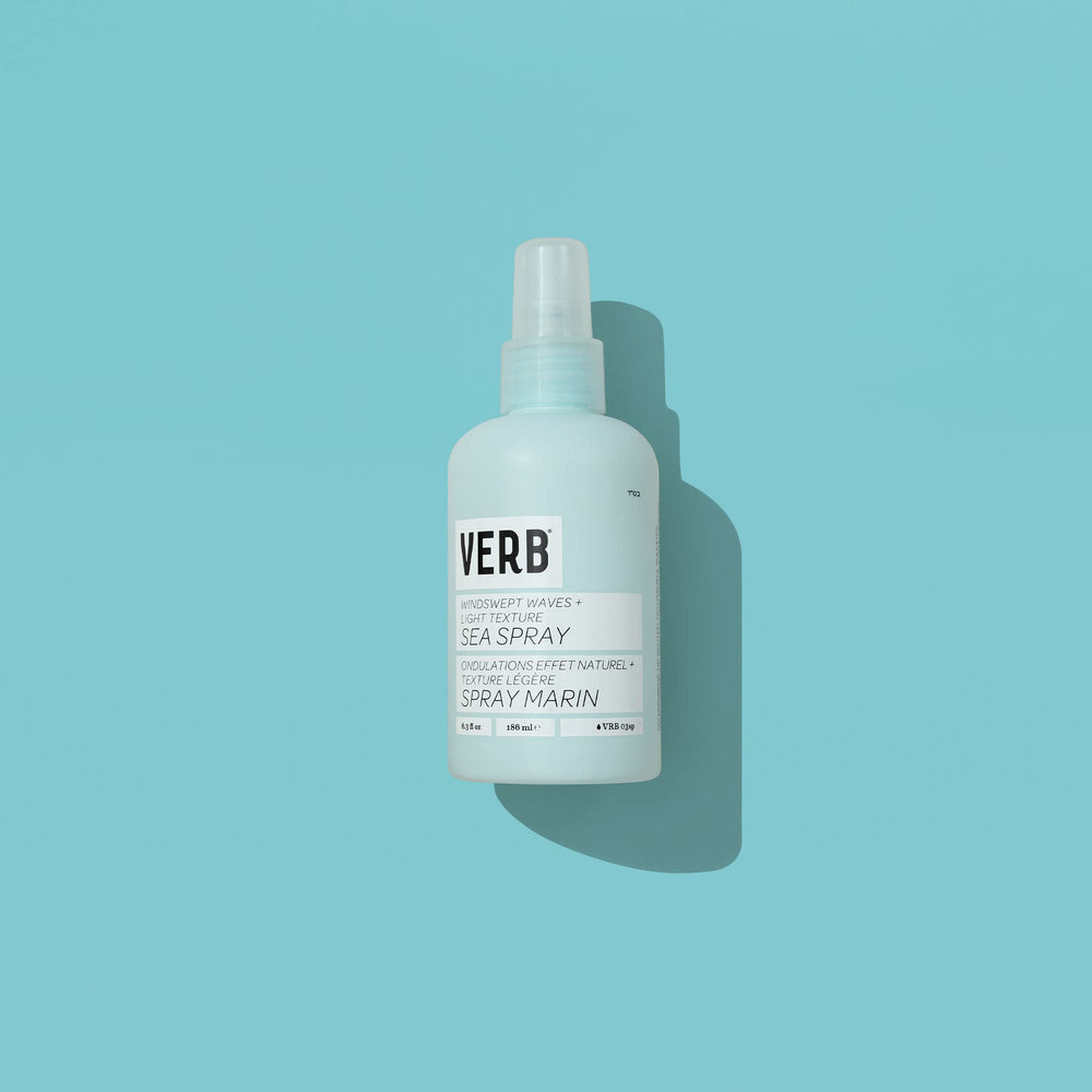 VERB product used on model at beach delivering effortless coastal waves