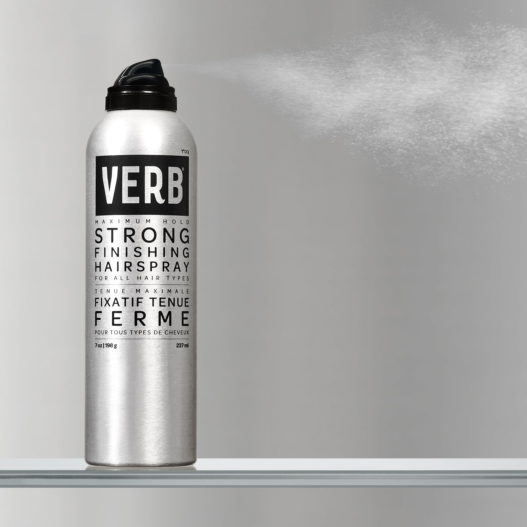 VERB updo styled and set with strong hold for all-day control