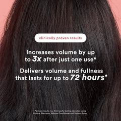 VERB volume shampoo pump closeup highlighting easy dispensing and control