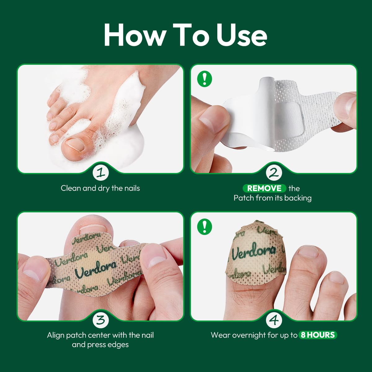 VERDORA tea tree oil dropper with patch illustrating botanical conditioning benefit
