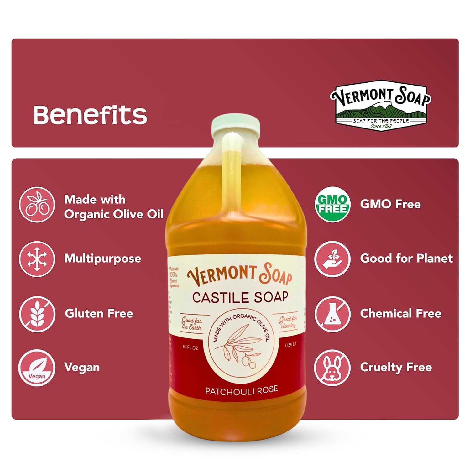 Vermont Soap diluted for shampoo use demonstrating oil‑control and scalp cleansing