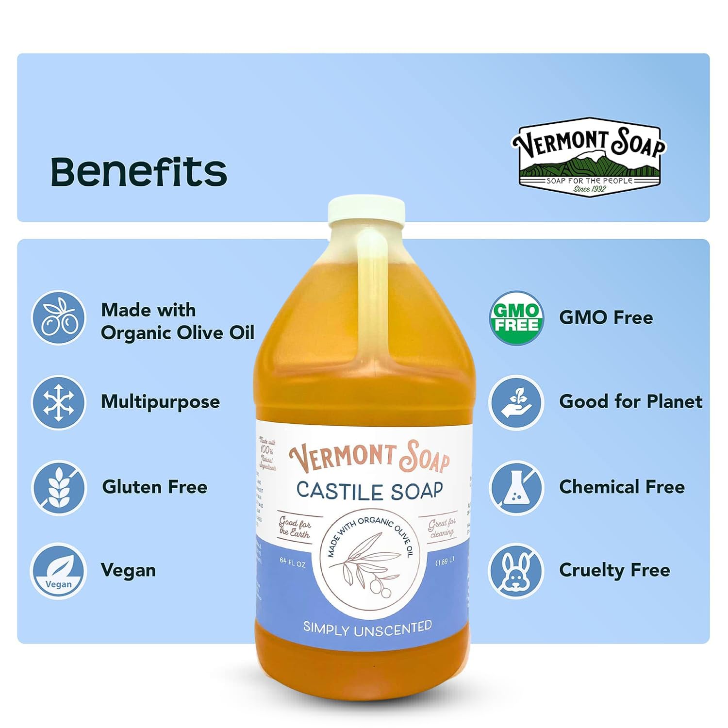Applying Vermont Soap to hair as shampoo clarifies oily roots