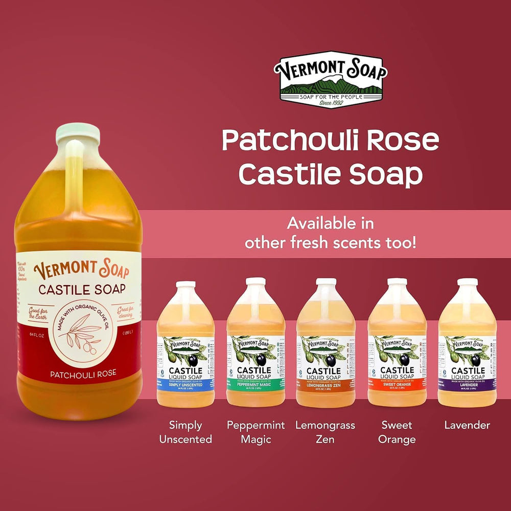 Vermont Soap used as kitchen cleaner spray showing multipurpose household cleaning