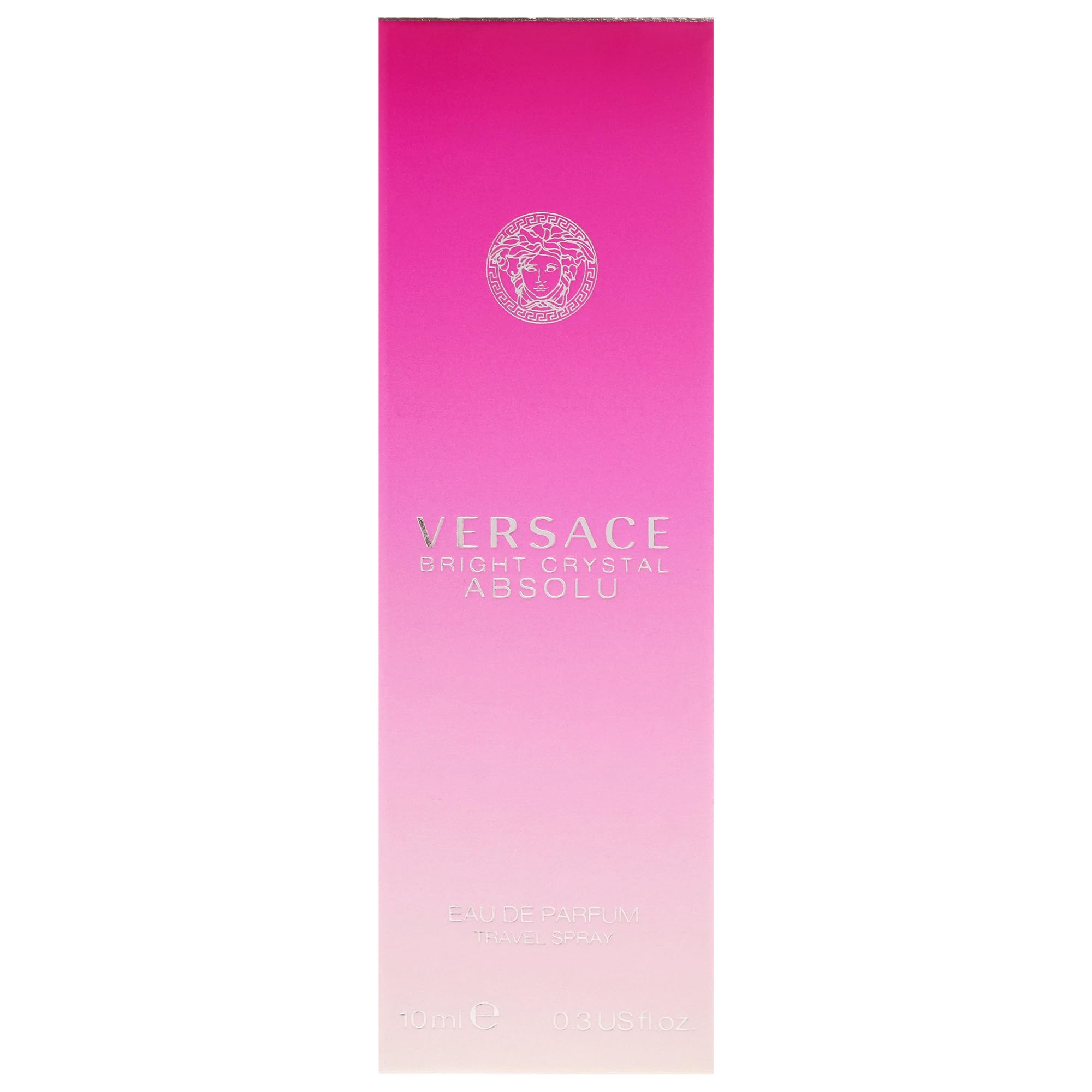 Versace Bright Crystal Absolu cap and label detail demonstrates premium finish and brand clarity.