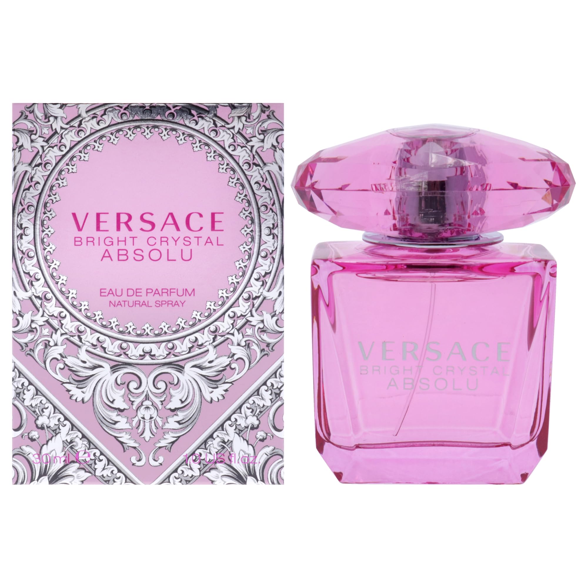 versace bright crystal absolu front bottle showing jewel-like glass and elegant look for gifting