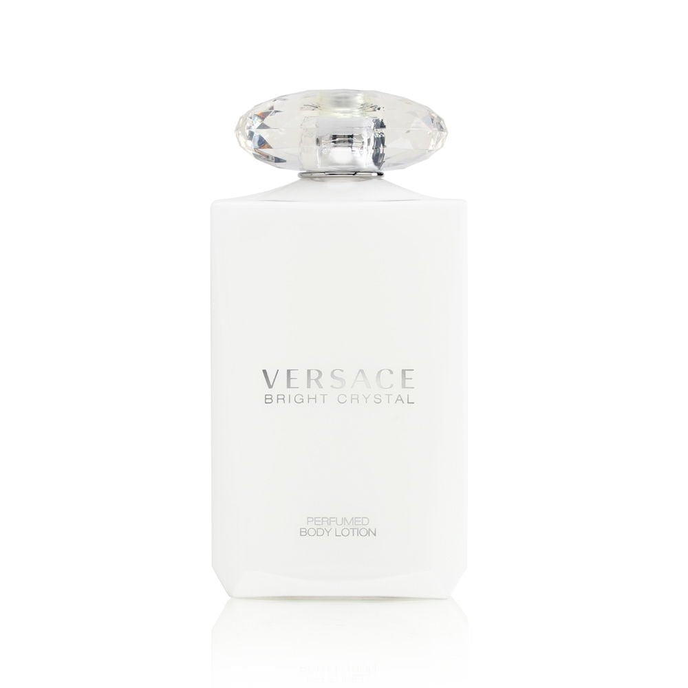 Versace Bright Crystal lotion front view showing bottle and fragrance branding for elegant hydration
