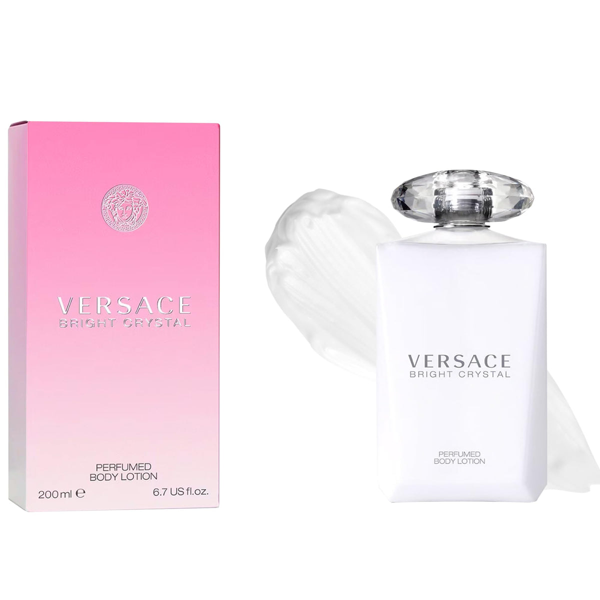 Versace Bright Crystal front bottle showing elegant branding and scent