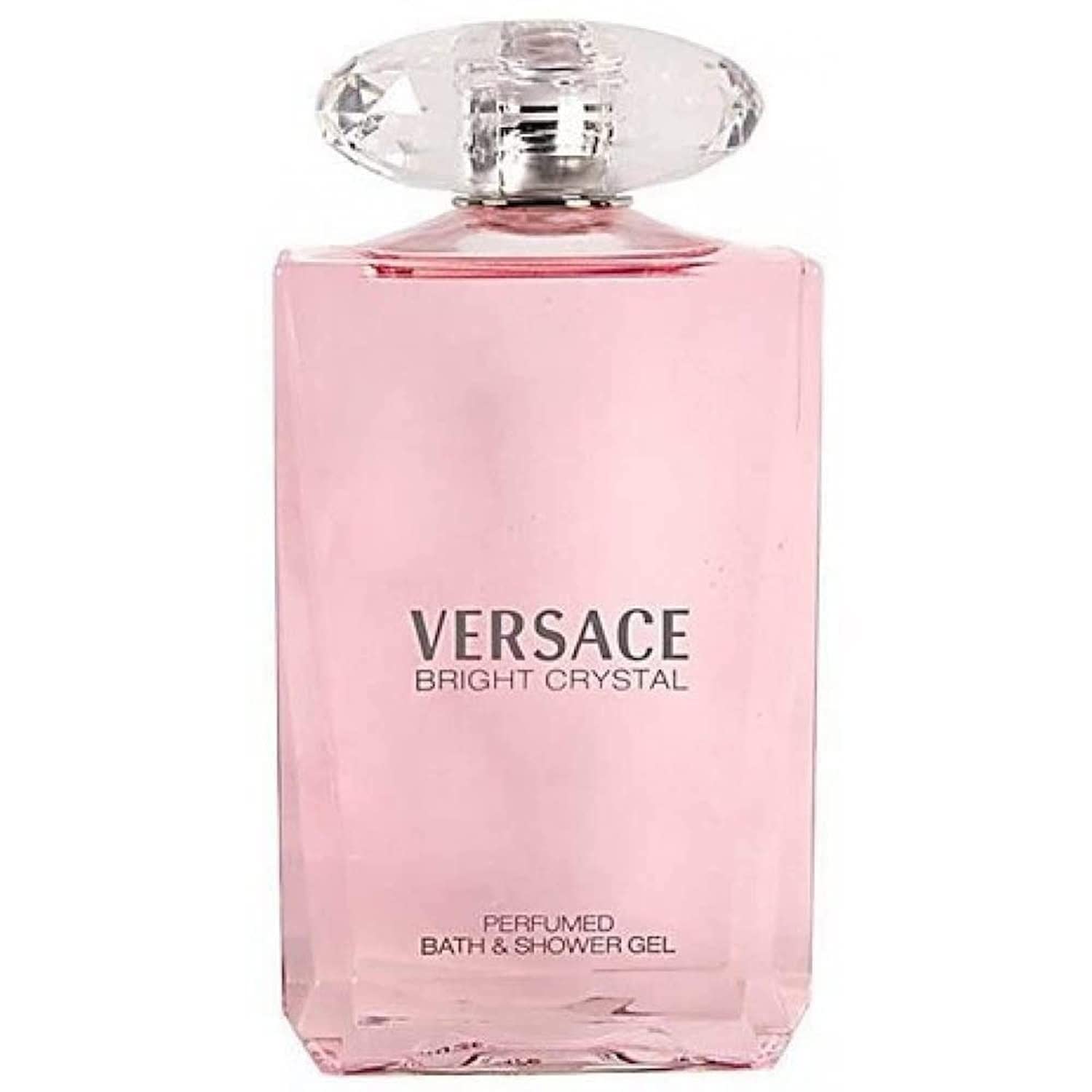 Versace Bright Crystal front packaging showing bottle and labeled scent benefits