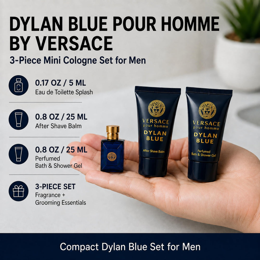 Versace Dylan Blue EDT bottle close-up highlighting designer bottle and scent clarity