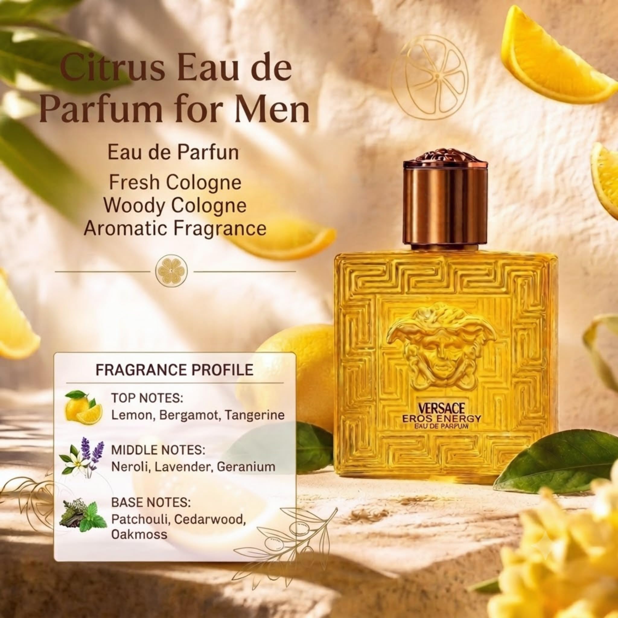 Versace Eros Energy inside a travel kit demonstrating easy carry and quick touch-ups