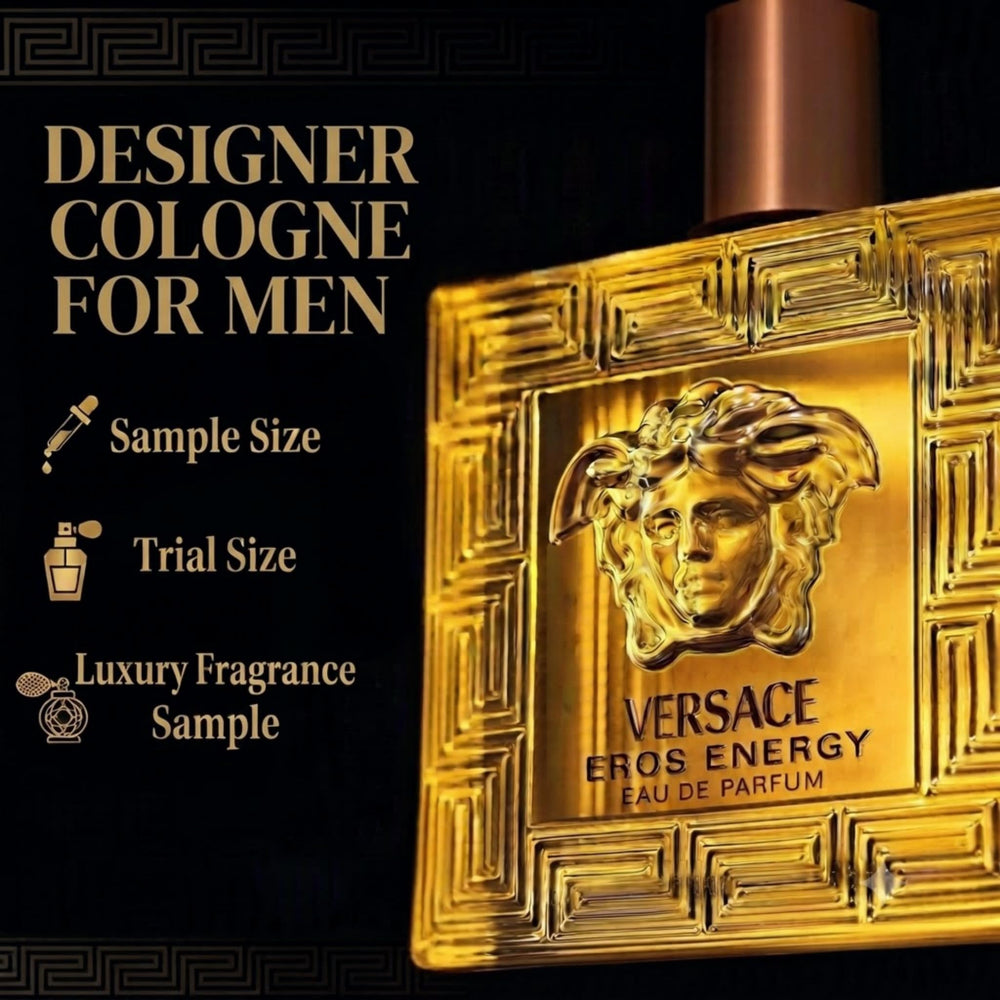 Versace Eros Energy next to a coin for scale to show the convenient pocketable size