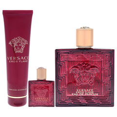 Versace Eros Flame 100ml bottle close-up highlighting luxurious detail