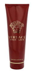 Versace Eros Flame gel texture close-up showing rich lather and cleansing benefit