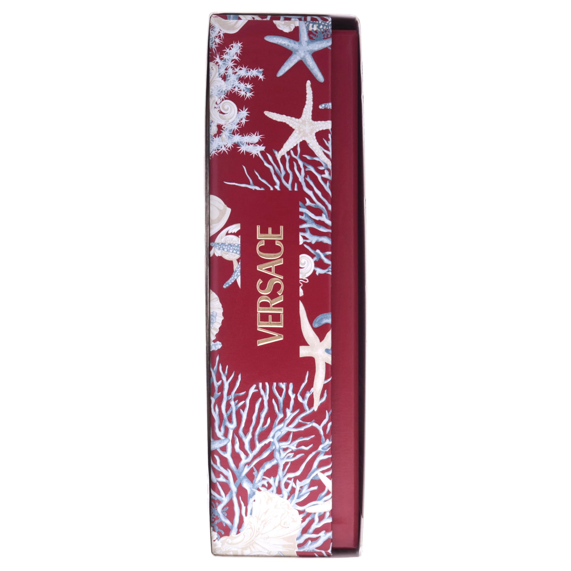 Versace Eros Flame size comparison with coin illustrating travel-friendly mini